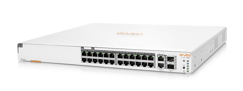 Hewlett Packard Enterprise Switch Aruba Instant On 1960 24G 20p Class4 4p Class6 PoE 2XGT 2SFP+ 370W Managed L2+ Gigabit Ethernet (10/100/1000) Power over Ethernet (PoE) 1U White