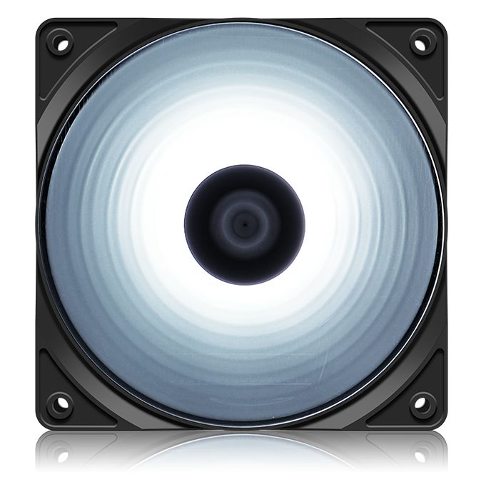 Ventilator Deepcool DP-FLED-RF120-WH ,120 x 120 x 25 mm ,1300 RPM ,Negru + Alb 