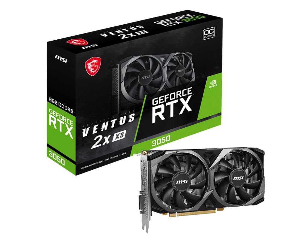 Placa video MSI GeForce RTX 3050 VENTUS 2X XS OC 8 GB GDDR6 128 bit