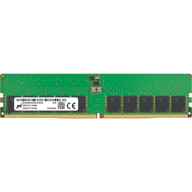 Crucial DDR5 32GB DIMM Memory Module - 4800 MHz PC5-38400 CL40 ECC Unbuffered_1