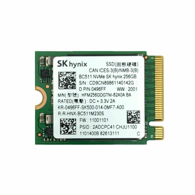 SSD 256GB Hynix PVC10 NVMe PCIe Gen4 x4 M2 2230