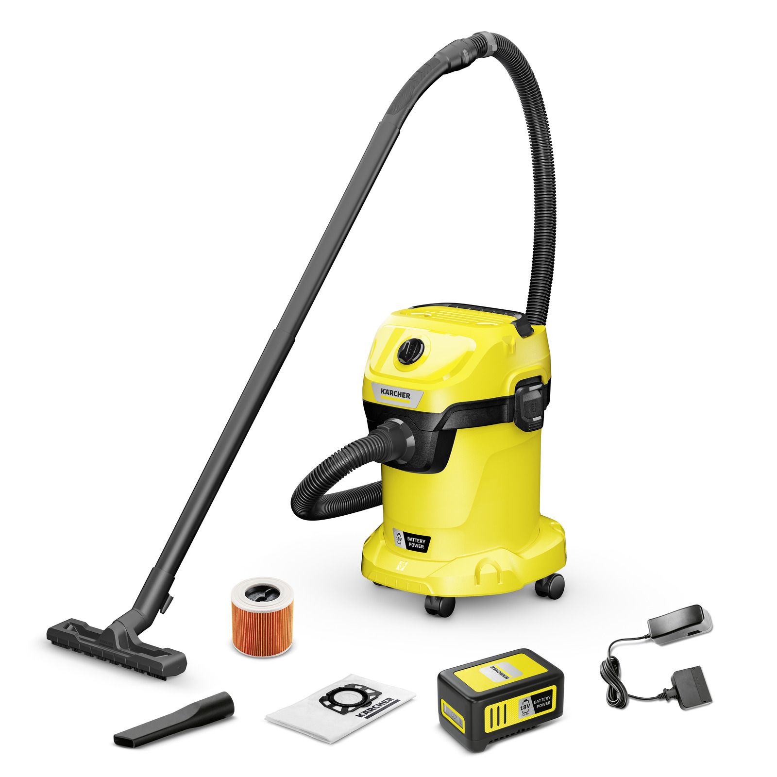 Pachet KARCHER cu baterie Universal Vacuum Cleaner WD 3-18 V-17/20
 [1 buc]Kärcher 2.445-034.0 cordless tool battery / charger
 [1 buc]Kärcher 2.445-032.0 cordless tool battery / charger Battery charger_6