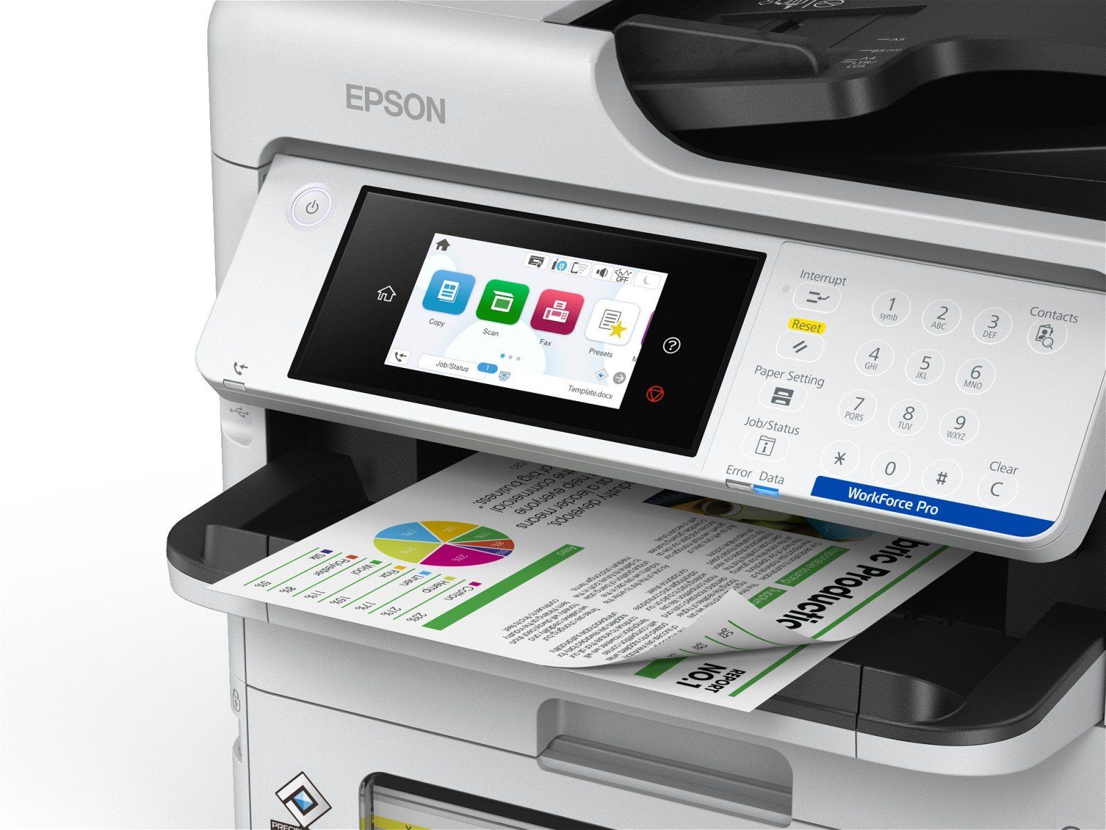 Pachet cu cartuse incluse Imprimanta multifunctionala inkjet color Epson C800rdwf, A4, duplex, ADF, USB 2.0, 34 ppm
 [1 buc]Cartus cerneala Epson C13T11P140 ,Negru ,50 000 pagini ,Original (C13T11P140) 
 [1 buc]Cartus cerneala Epson C13T11P240 ,Albastru ,20 000 pagini ,Original (C13T11P240) 
 [1 buc]Cartus cerneala Epson C13T11P340 ,Magenta ,20 000 pagini ,Original (C13T11P340) 
 [1 buc]Cartus cerneala Epson C13T11P440 ,Galben ,20 000 pagini ,Original (C13T11P440)_2