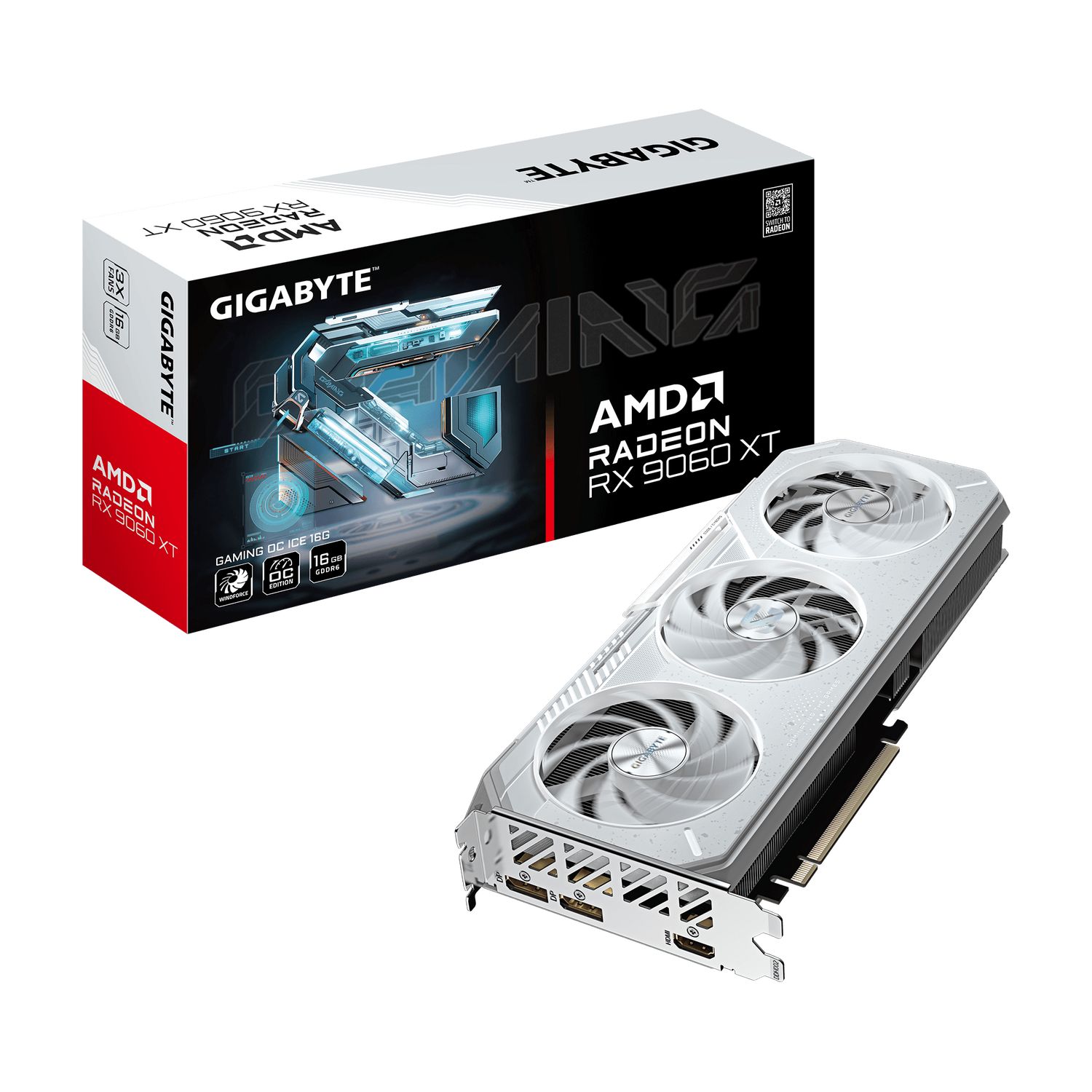 Radeon RX 9060 XT GAMING OC ICE 16G, GDDR6, 128-bit, Alb_10