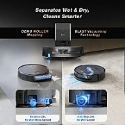 Aspirator robot DEEBOT X9 PRO OMNI BLACK Ecovacs16600Pa,TruEdge 2.0&3D Edge Sensor,OZMO Roller_1